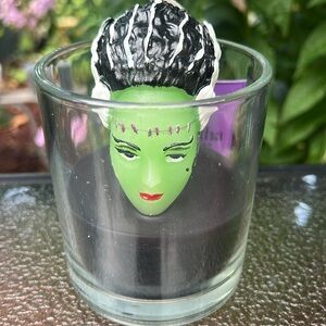 Martha Stewart bride of Frankenstein 3D candle Halloween spooky decorative
